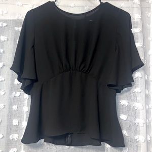 New with tags Express size small flouncy sleeve and tapered waist blouse